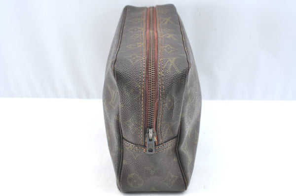 Auth Louis Vuitton Monogram Trousse Toilette 28 Clutch Hand Bag Old Model K3077