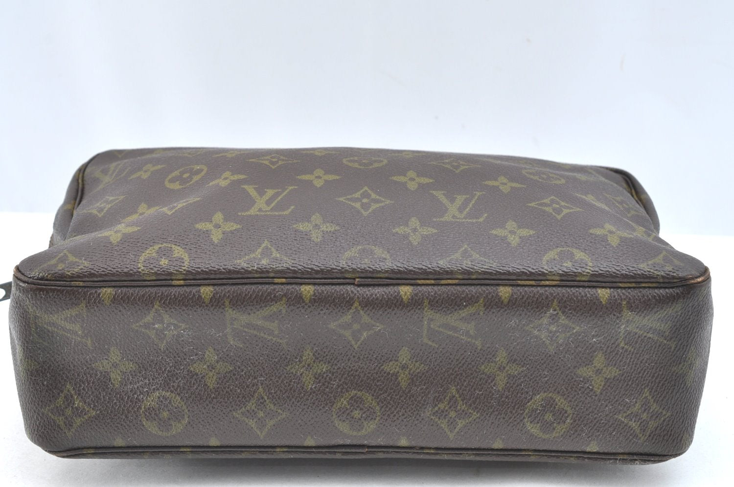 Auth Louis Vuitton Monogram Trousse Toilette 28 Clutch Hand Bag Old Model K3077