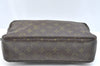 Auth Louis Vuitton Monogram Trousse Toilette 28 Clutch Hand Bag Old Model K3077