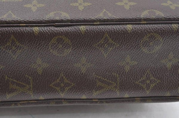 Auth Louis Vuitton Monogram Trousse Toilette 28 Clutch Hand Bag Old Model K3077