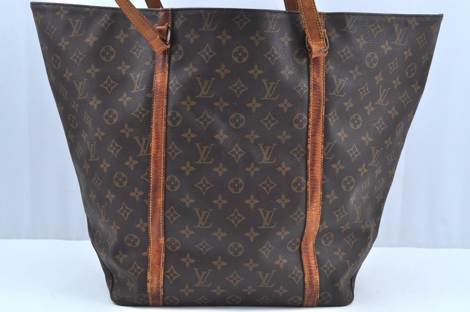 Authentic Louis Vuitton Monogram Sac Shopping GM Tote Bag M51110 LV K3202