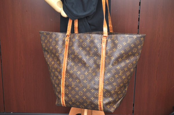 Authentic Louis Vuitton Monogram Sac Shopping GM Tote Bag M51110 LV K3202