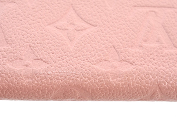 Louis Vuitton Monogram Empreinte Portefeuille Clemence Wallet Pink Junk K3299