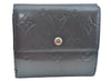 Louis Vuitton Monogram Mat Porte Monnaie Billets Cartes Credit Wallet Gray K3377