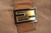 Authentic FENDI Vintage Shoulder Cross Body Bag Suede Leather Beige K3498