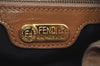 Authentic FENDI Vintage Shoulder Cross Body Bag Suede Leather Beige K3498