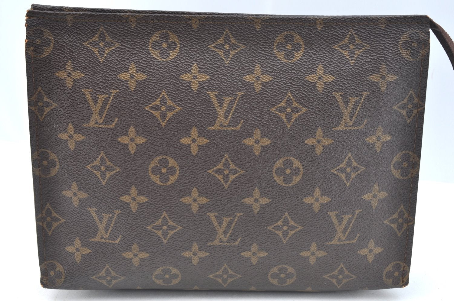 Auth Louis Vuitton Monogram Poche Toilette 26 Cosmetics Pouch Old Model LV K3656