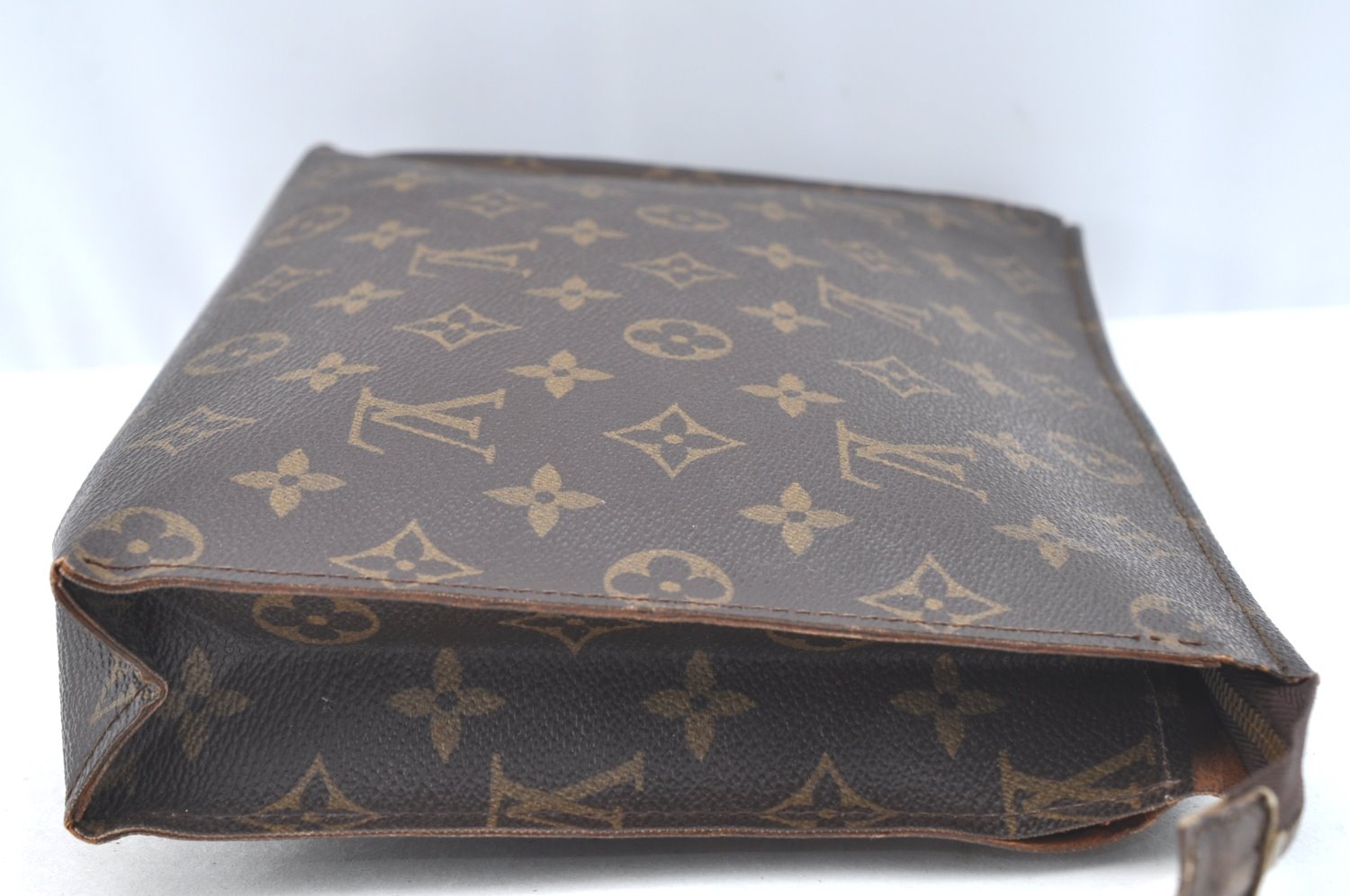 Auth Louis Vuitton Monogram Poche Toilette 26 Cosmetics Pouch Old Model LV K3656