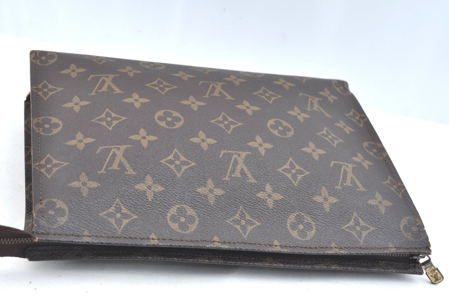 Auth Louis Vuitton Monogram Poche Toilette 26 Cosmetics Pouch Old Model LV K3656