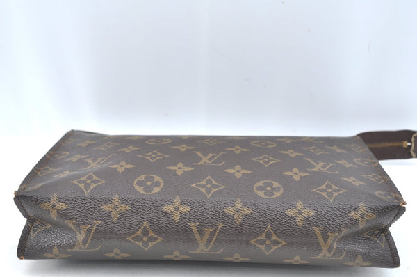 Auth Louis Vuitton Monogram Poche Toilette 26 Cosmetics Pouch Old Model LV K3656
