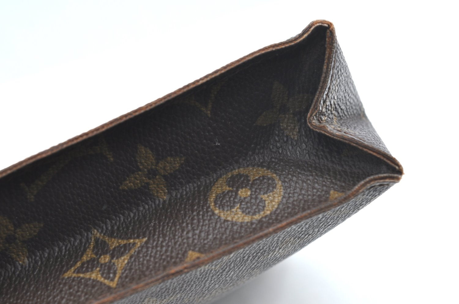 Auth Louis Vuitton Monogram Poche Toilette 26 Cosmetics Pouch Old Model LV K3656