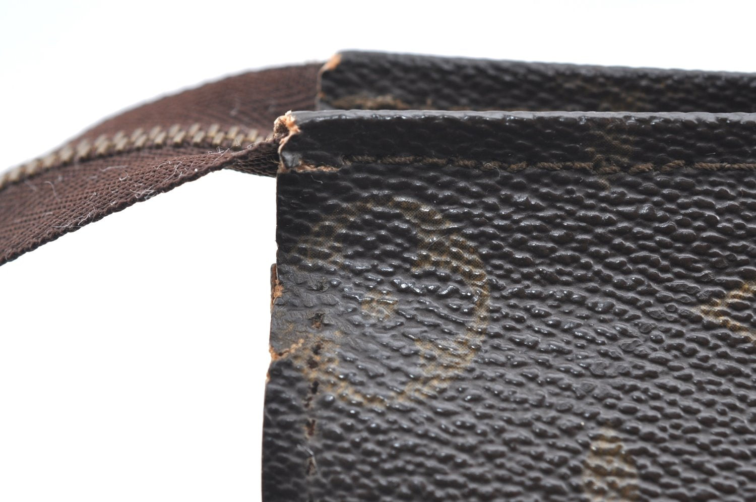 Auth Louis Vuitton Monogram Poche Toilette 26 Cosmetics Pouch Old Model LV K3656