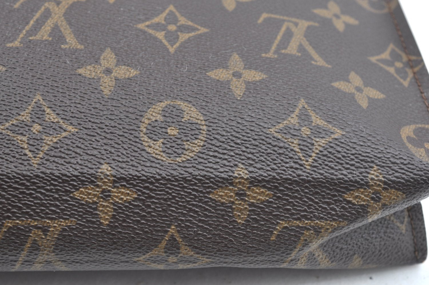 Auth Louis Vuitton Monogram Poche Toilette 26 Cosmetics Pouch Old Model LV K3656