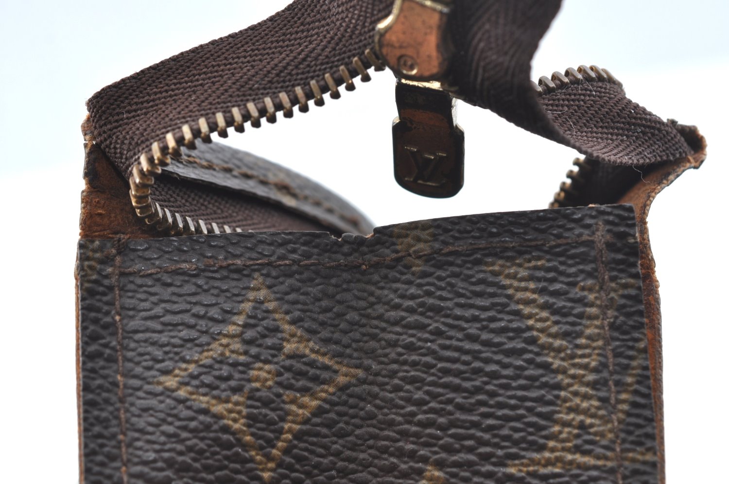 Auth Louis Vuitton Monogram Poche Toilette 26 Cosmetics Pouch Old Model LV K3656