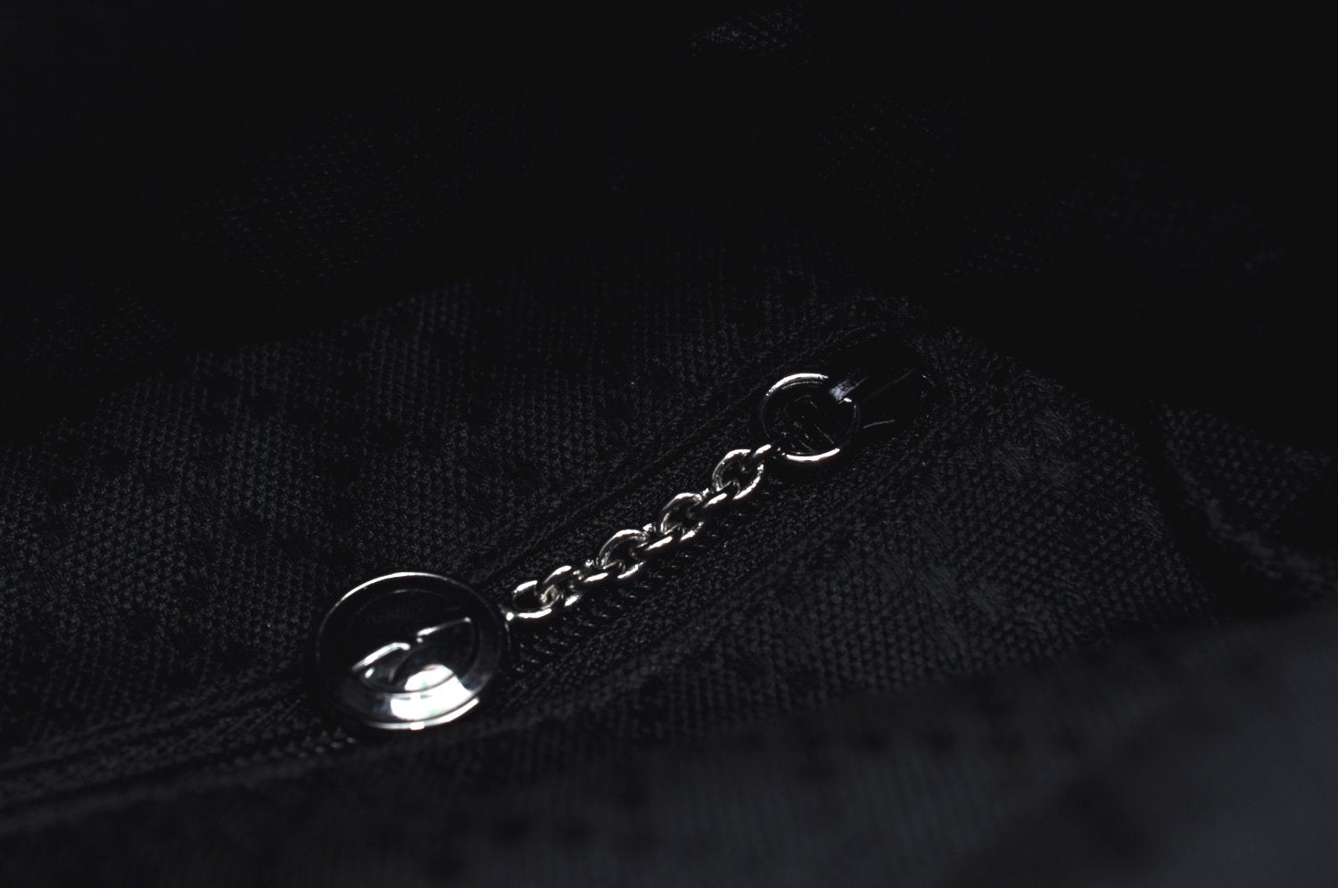 Authentic GUCCI Bamboo 2Way Shoulder Hand Bag Purse Nylon Leather Black K3713