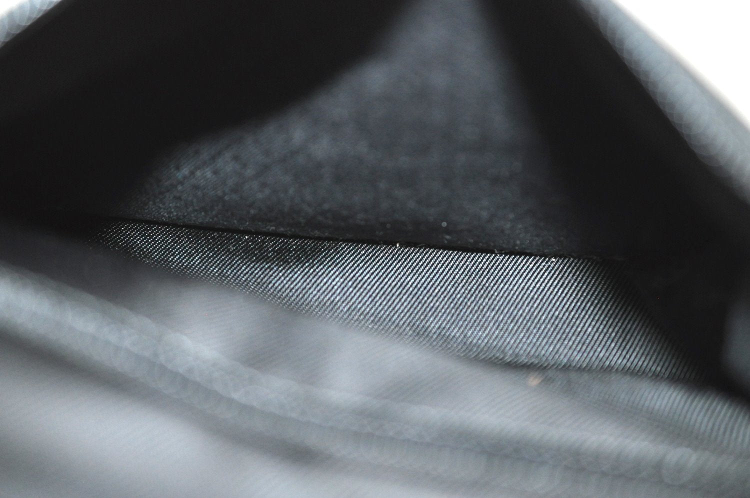 Authentic GUCCI Bamboo 2Way Shoulder Hand Bag Purse Nylon Leather Black K3713