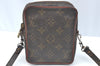 Auth Louis Vuitton Monogram Mini Poche Danube Shoulder Cross Bag Old Model K3886