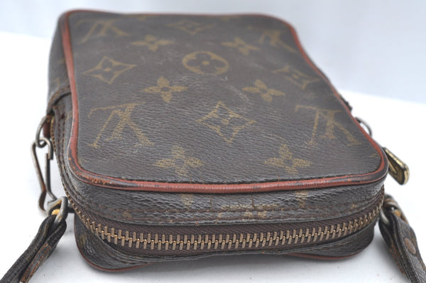 Auth Louis Vuitton Monogram Mini Poche Danube Shoulder Cross Bag Old Model K3886