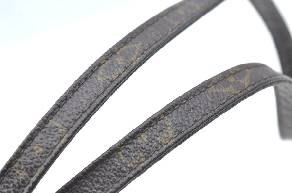 Auth Louis Vuitton Monogram Mini Poche Danube Shoulder Cross Bag Old Model K3886