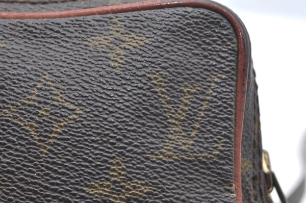 Auth Louis Vuitton Monogram Mini Poche Danube Shoulder Cross Bag Old Model K3886