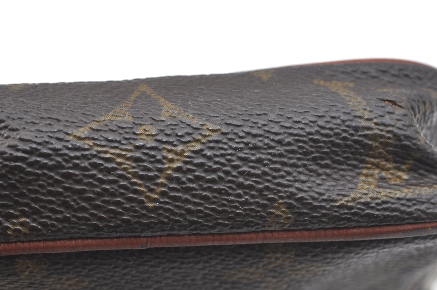 Auth Louis Vuitton Monogram Mini Poche Danube Shoulder Cross Bag Old Model K3886