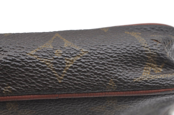 Auth Louis Vuitton Monogram Mini Poche Danube Shoulder Cross Bag Old Model K3886