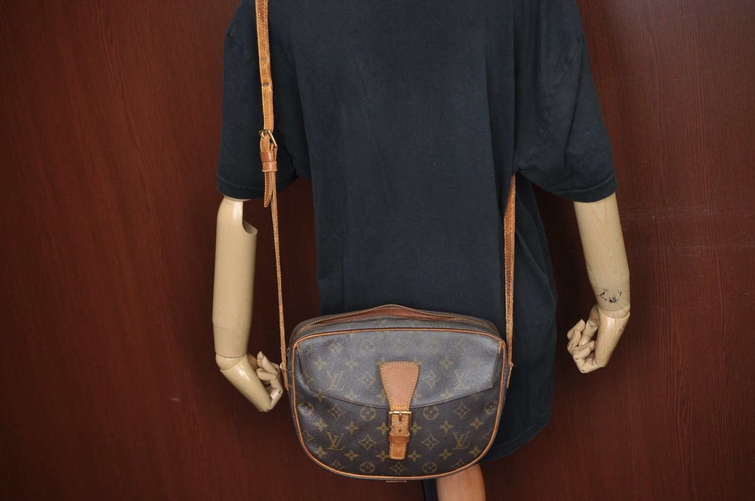 Auth Louis Vuitton Monogram Jeune Fille GM M51225 Shoulder Cross Bag Junk K3963