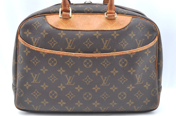 Authentic Louis Vuitton Monogram Deauville Hand Bag M47270 LV K3969