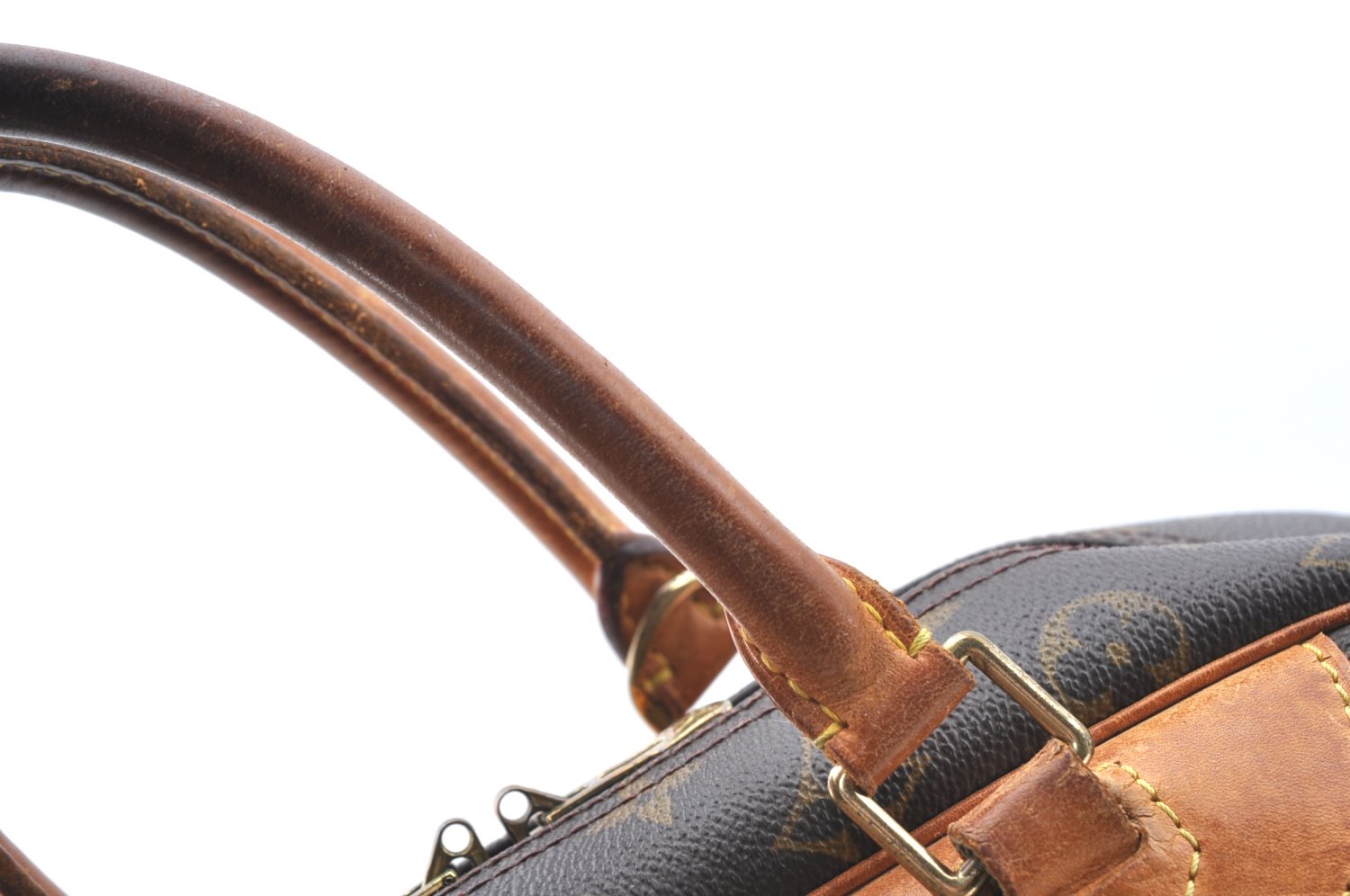 Authentic Louis Vuitton Monogram Deauville Hand Bag M47270 LV K3969