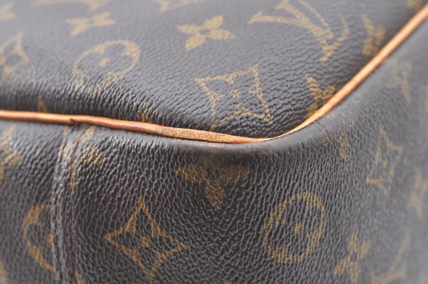 Authentic Louis Vuitton Monogram Deauville Hand Bag M47270 LV K3969