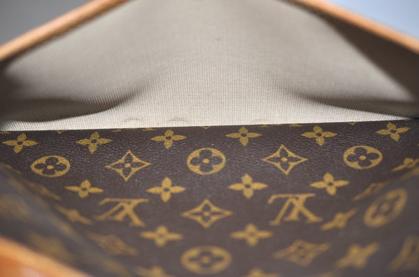 Authentic Louis Vuitton Monogram Deauville Hand Bag M47270 LV K3969