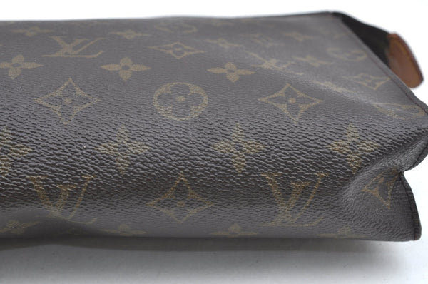 Authentic Louis Vuitton Monogram Poche Toilette 26 Cosmetics Pouch Junk K4036