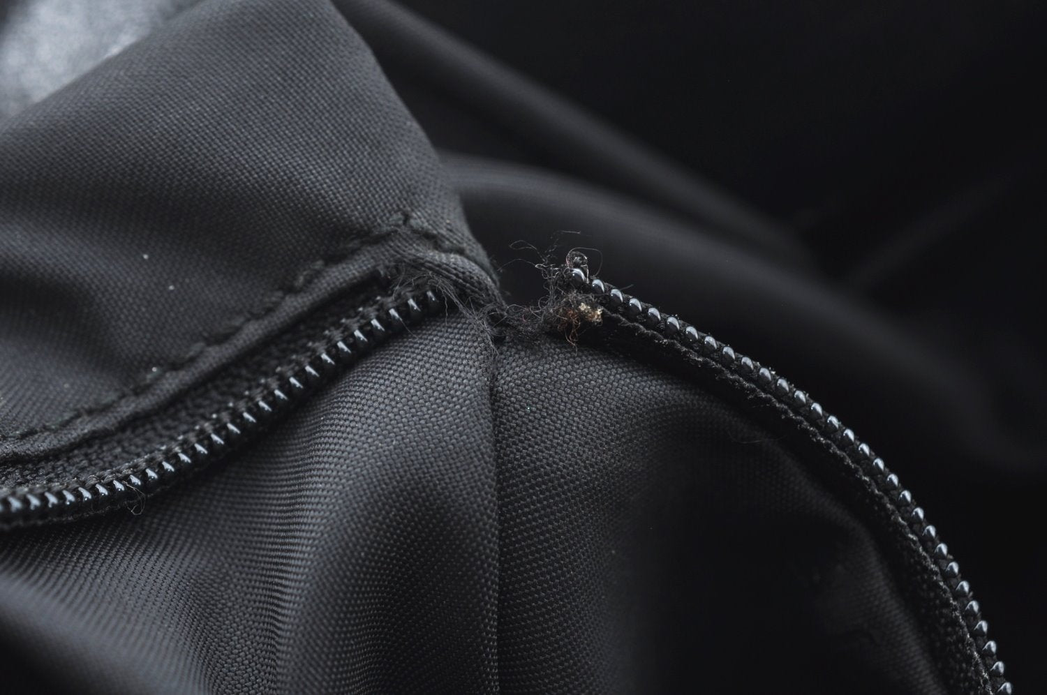 Authentic GUCCI Bamboo Shoulder Hand Bag Nylon Leather 0011577 Black K4037