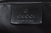 Authentic GUCCI Bamboo Shoulder Hand Bag Nylon Leather 0011577 Black K4037