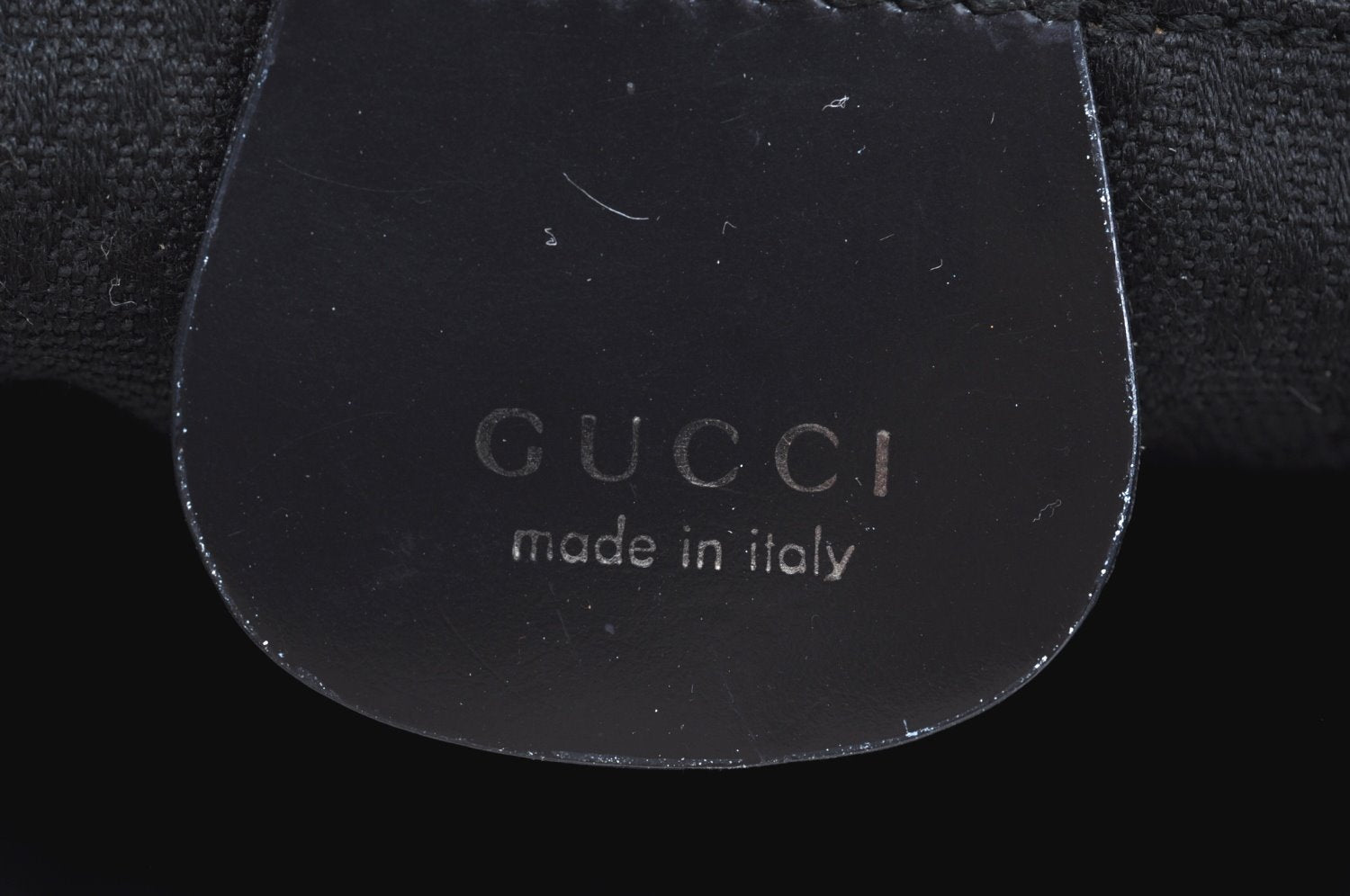 Authentic GUCCI Bamboo 2Way Shoulder Bag Nylon Enamel Gray K4038