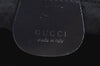 Authentic GUCCI Bamboo 2Way Shoulder Bag Nylon Enamel Gray K4038
