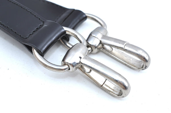 Authentic GUCCI Bamboo 2Way Shoulder Bag Nylon Enamel Gray K4038