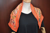 Authentic HERMES Double Pleats Scarf "DES MARIONNETTES" Silk Orange Box K4043