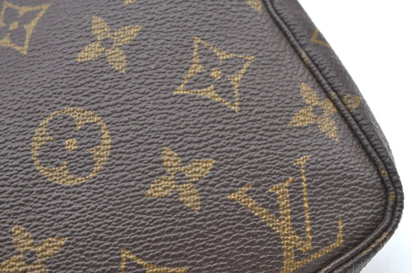 Authentic Louis Vuitton Monogram Pochette Accessoires Pouch M51980 LV K4064
