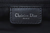 Authentic Christian Dior Trotter Shoulder Cross Bag Canvas Leather Black K4081