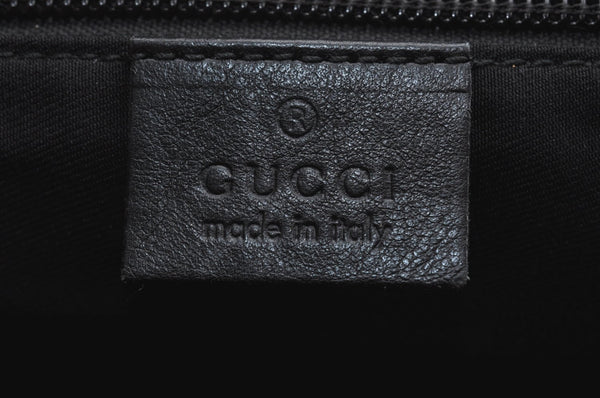 Authentic GUCCI GG Crystal Shoulder Tote Bag PVC Leather 131228 Blue K4088