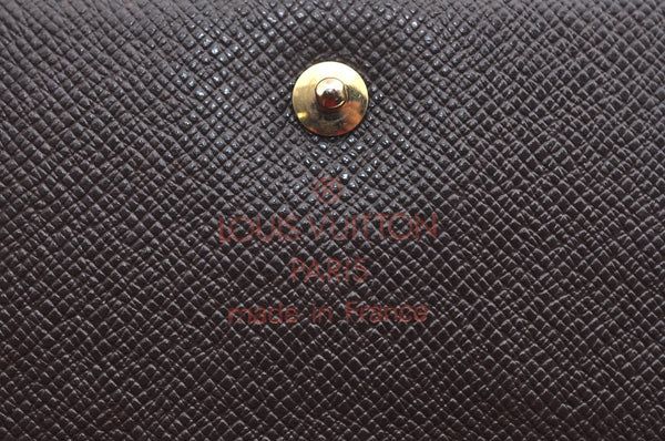 Auth Louis Vuitton Damier Porte Monnaie Billet Carte Credit N61652 Wallet K4096