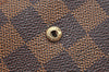 Auth Louis Vuitton Damier Porte Monnaie Billet Carte Credit N61652 Wallet K4096