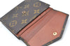 Authentic Louis Vuitton Monogram Porte Monnaie Billets Wallet M61660 LV K4097