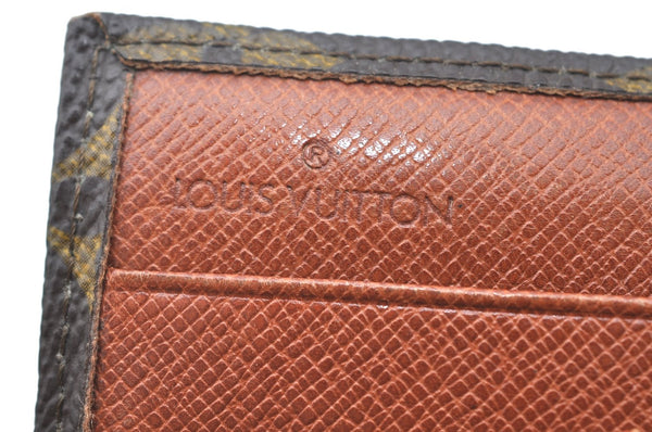 Authentic Louis Vuitton Monogram Porte Monnaie Billets Wallet M61660 LV K4097