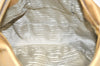 Authentic PRADA Vintage Leather 2Way Shoulder Hand Bag Beige K4106