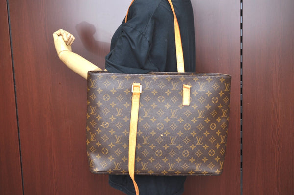 Authentic Louis Vuitton Monogram Luco Shoulder Tote Bag M51155 LV Junk K4107