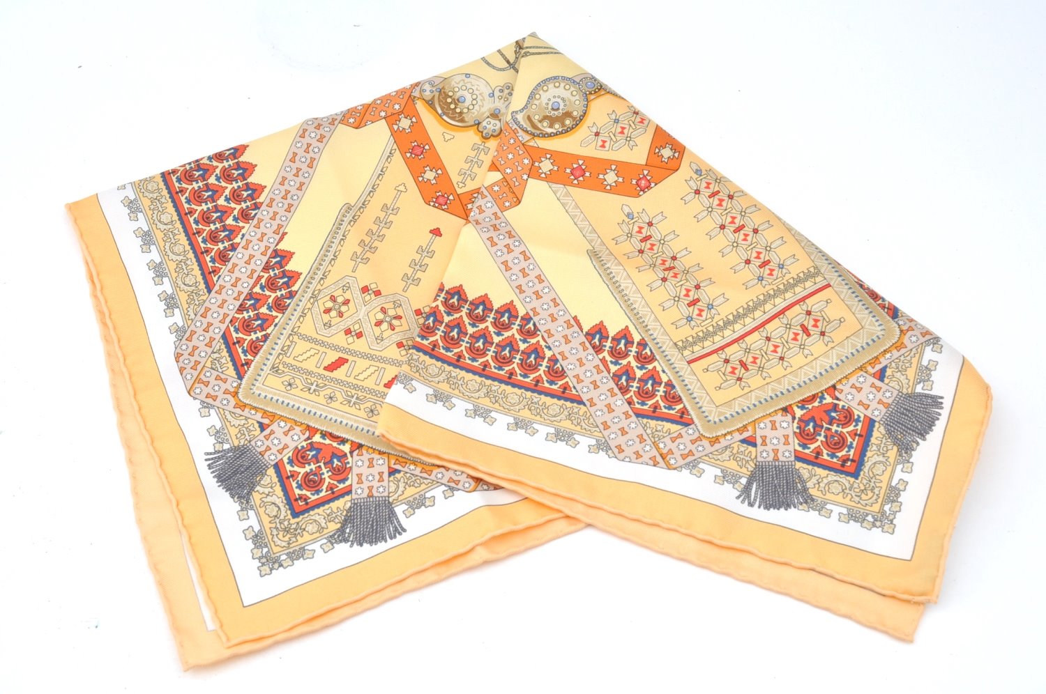 Authentic HERMES Petit Carre 40 Scarf Handkerchief 