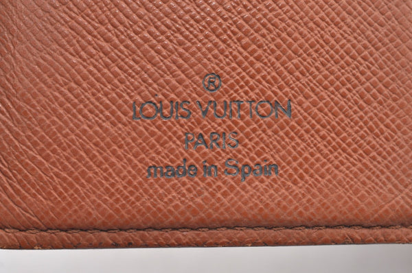 Auth Louis Vuitton Monogram Porte Monnaie Billets Viennois M61663 Wallet K4127