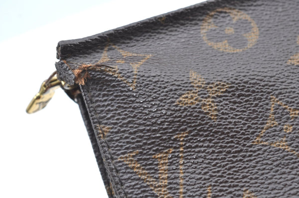 Authentic Louis Vuitton Monogram Poche Toilette 19 M47544 Cosmetics Pouch K4133